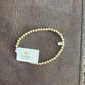 Kendra Scott Gold Beaded Bracelet with Silver Accent